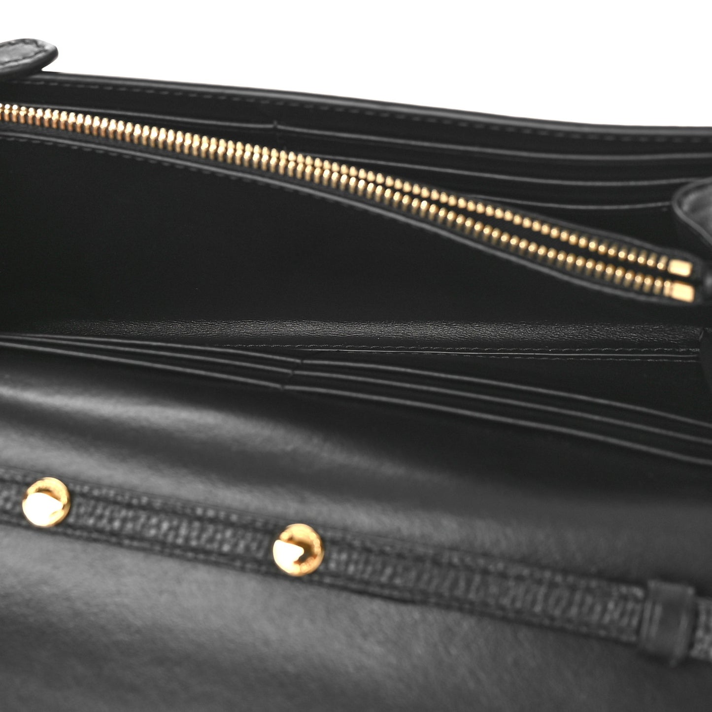 Grainy Calfskin House Check Henley Wallet On Chain Black