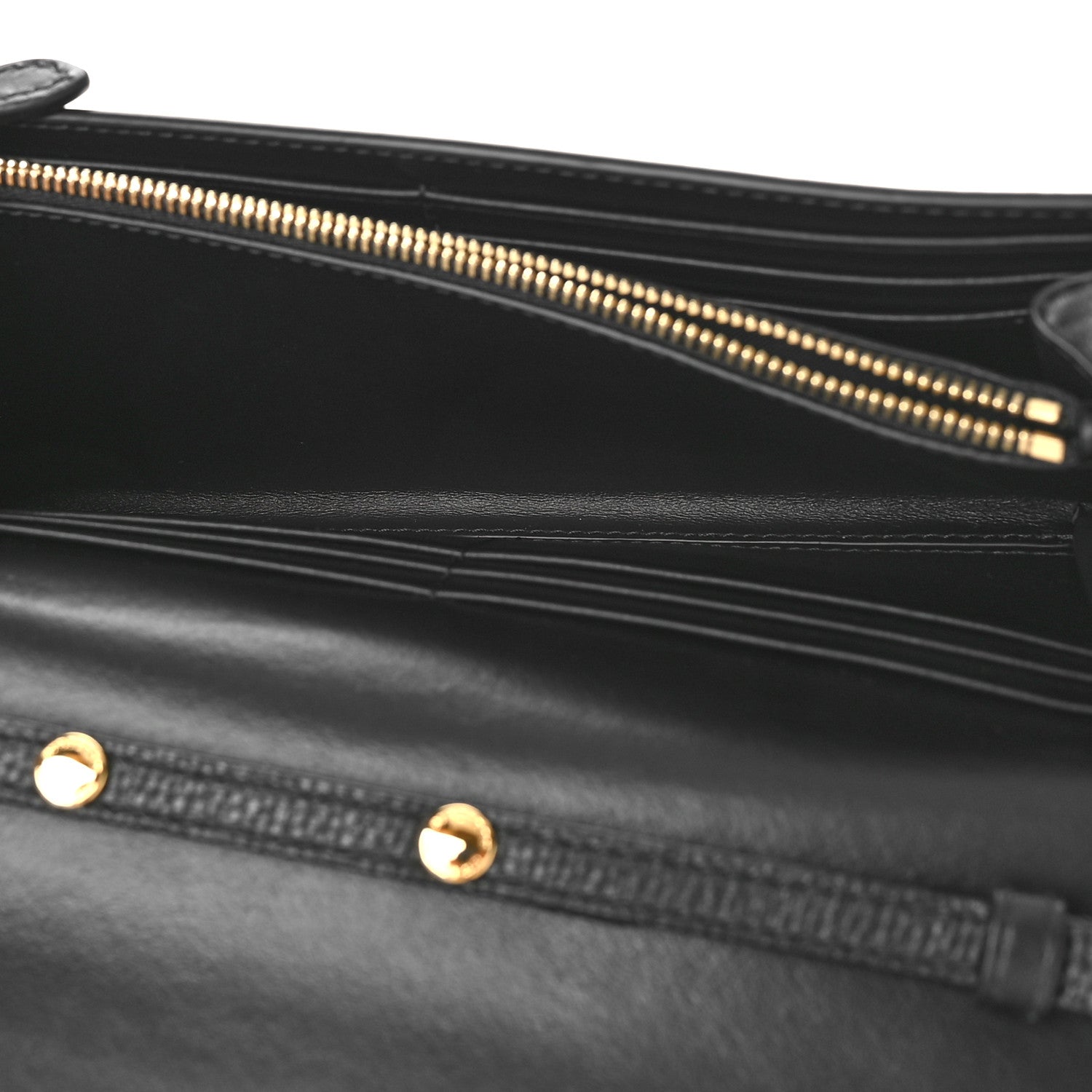 Burberry Grainy Calfskin House Check Henley Wallet On Chain Black 5 of 8