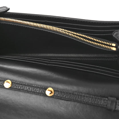Burberry Grainy Calfskin House Check Henley Wallet On Chain Black 5 of 8