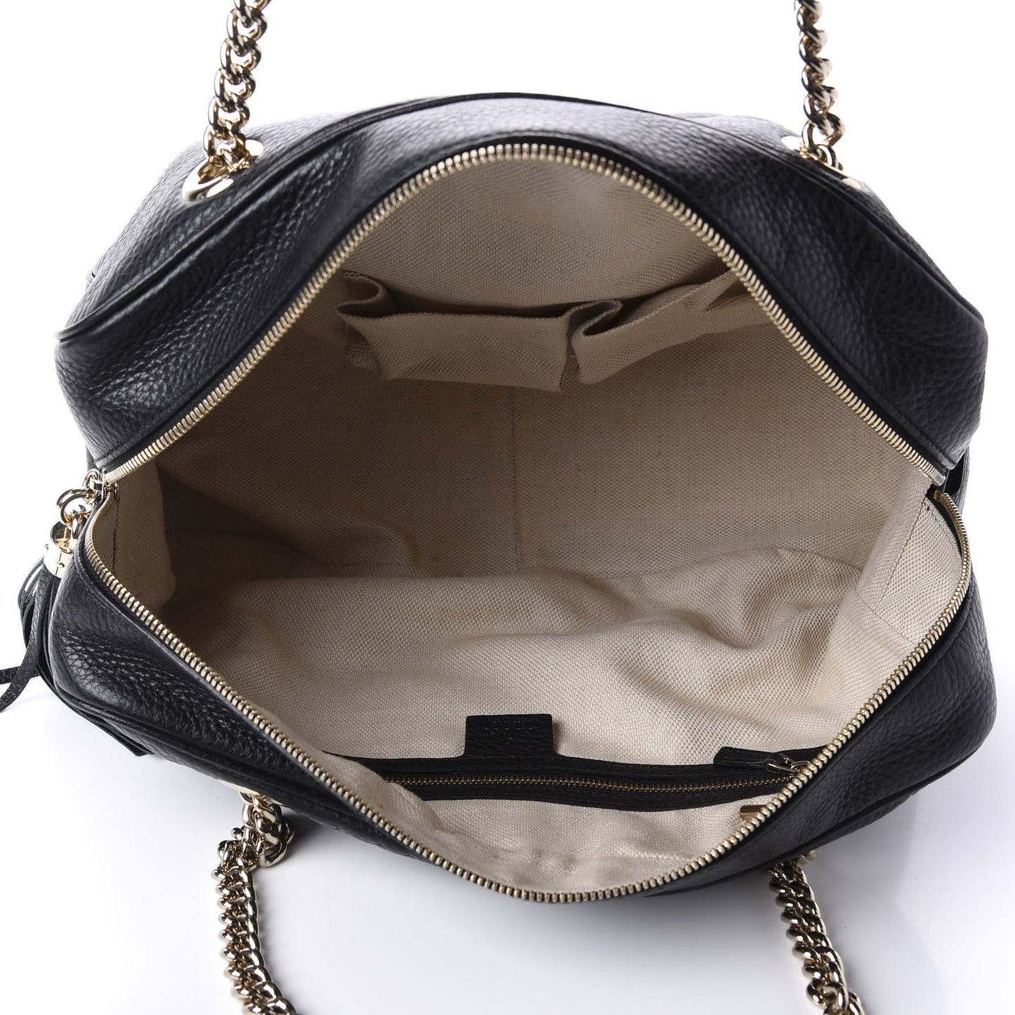 Pebbled Calfskin Medium Soho Bowler Black