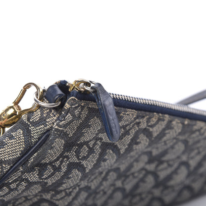 Christian Dior Monogram Mini Saddle Pochette Navy 12 of 13