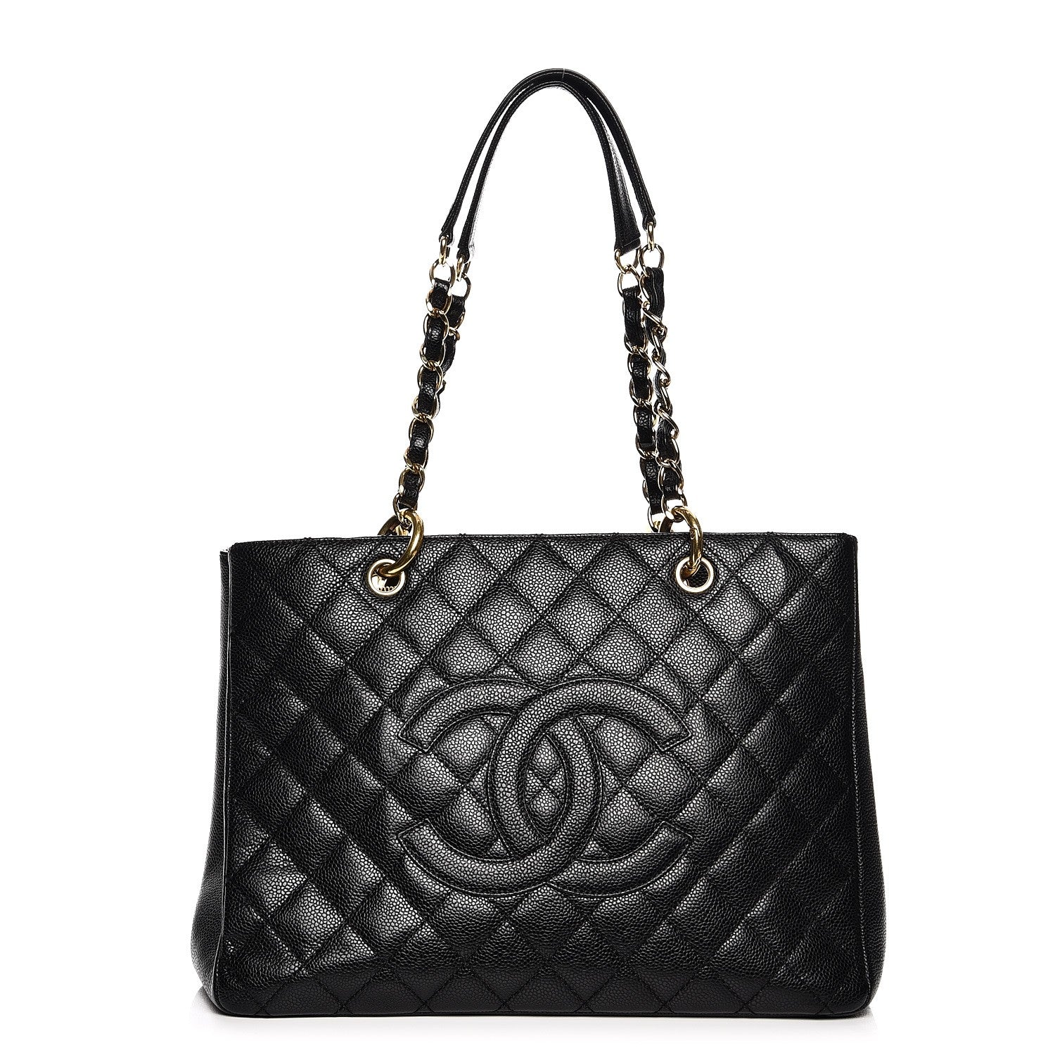 Chanel Caviar Quilted Grand Shopping Tote GST Black 1 of 9