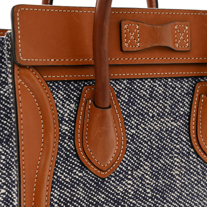 Celine Smooth Calfskin Tweed Nano Luggage Tan 13 of 13