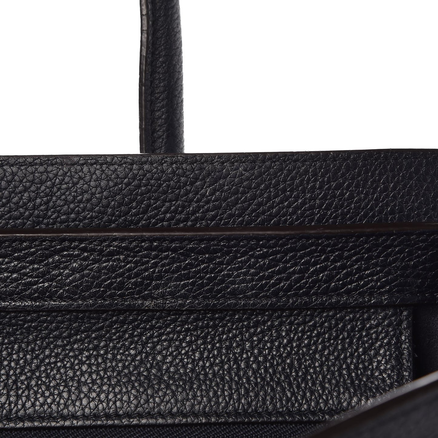 Drummed Calfskin Micro Luggage Black