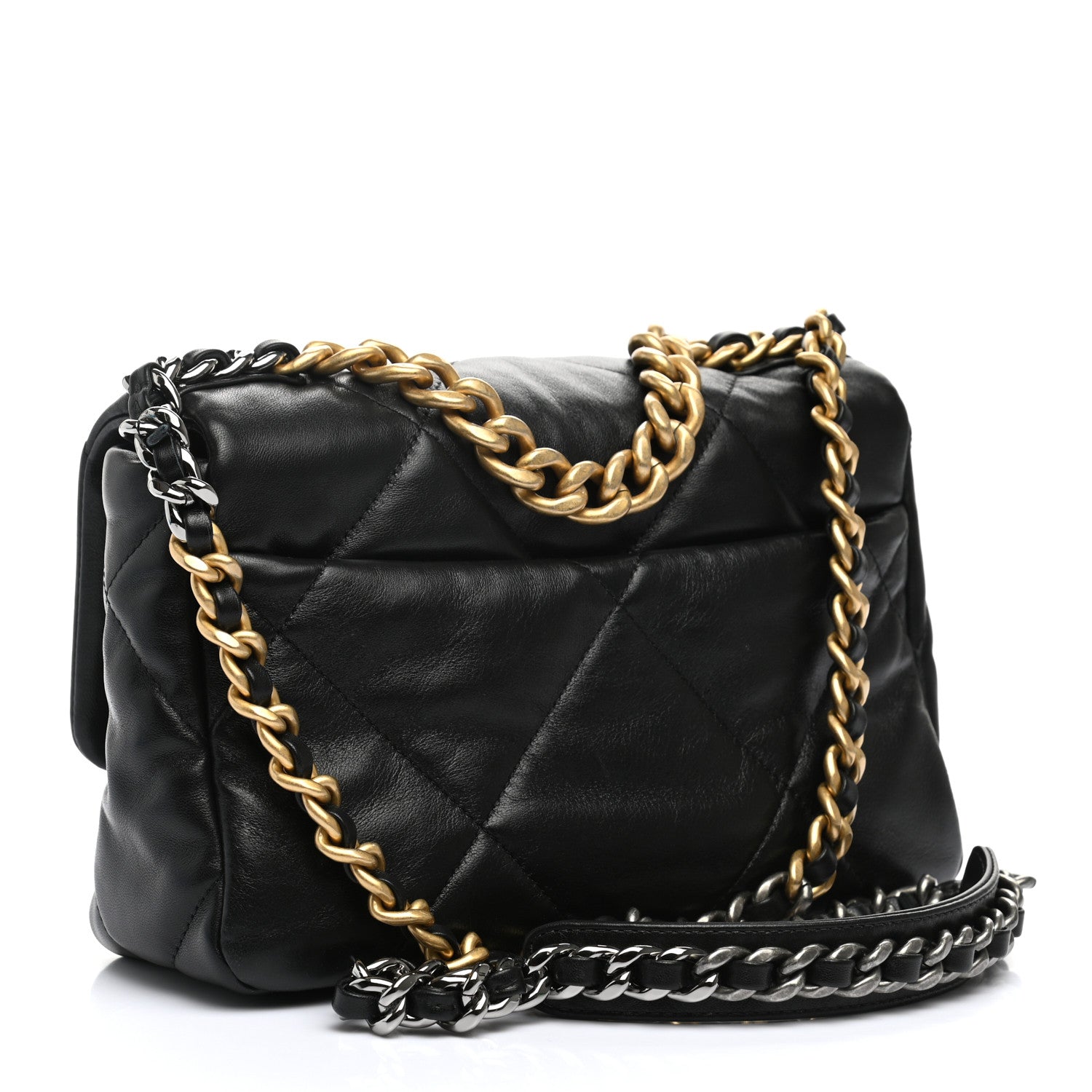 Chanel Lambskin Quilted Medium Chanel 19 Flap Black 3 of 11