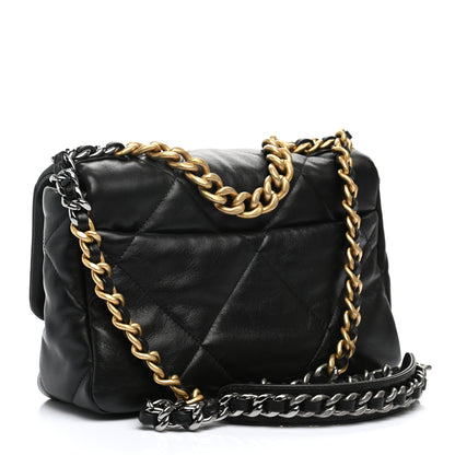 Chanel Lambskin Quilted Medium Chanel 19 Flap Black 3 of 11