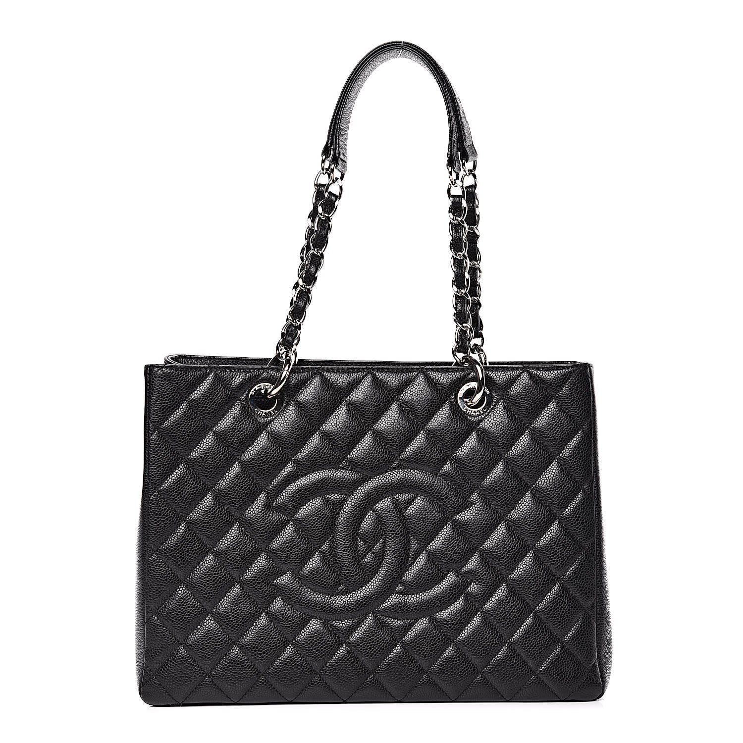 Chanel Caviar Quilted Grand Shopping Tote GST Black 1 of 11