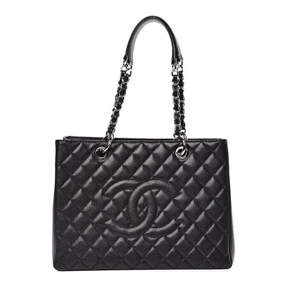 Chanel Caviar Quilted Grand Shopping Tote GST Black 1 of 11