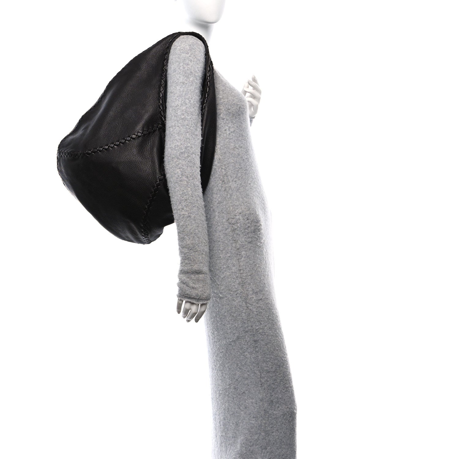 Bottega Veneta Cervo Deerskin Large Hobo Ebano 2 of 9