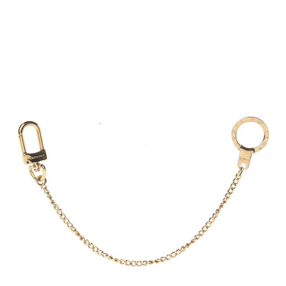 Louis Vuitton Metal Pochette Extender Key Ring Chain Gold 1 of 2