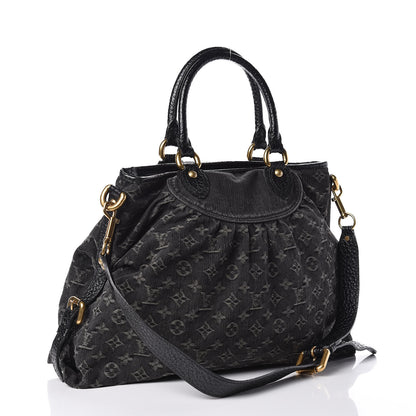 Louis Vuitton Denim Neo Cabby GM Black 3 of 11