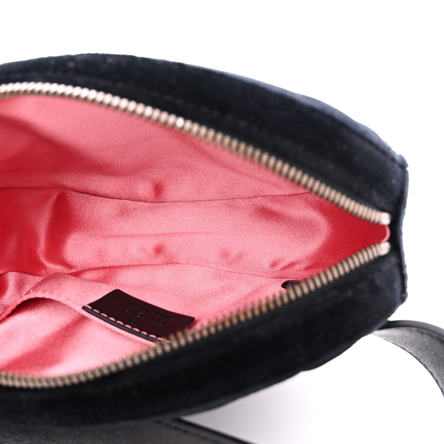 Velvet Matelasse GG Marmont Belt Bag Black