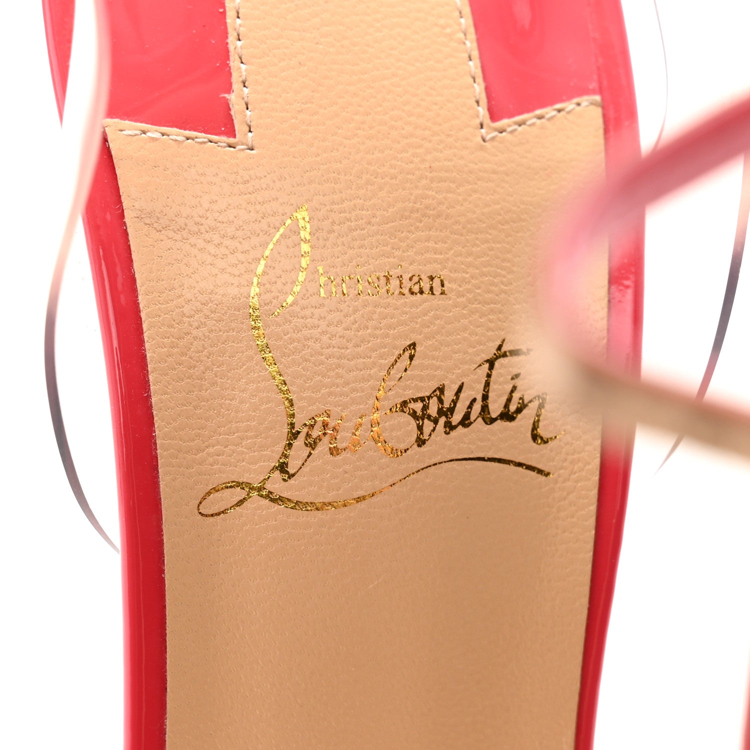 Christian Louboutin Patent PVC Nosy 100 Pumps 37 Begonia 6 of 12