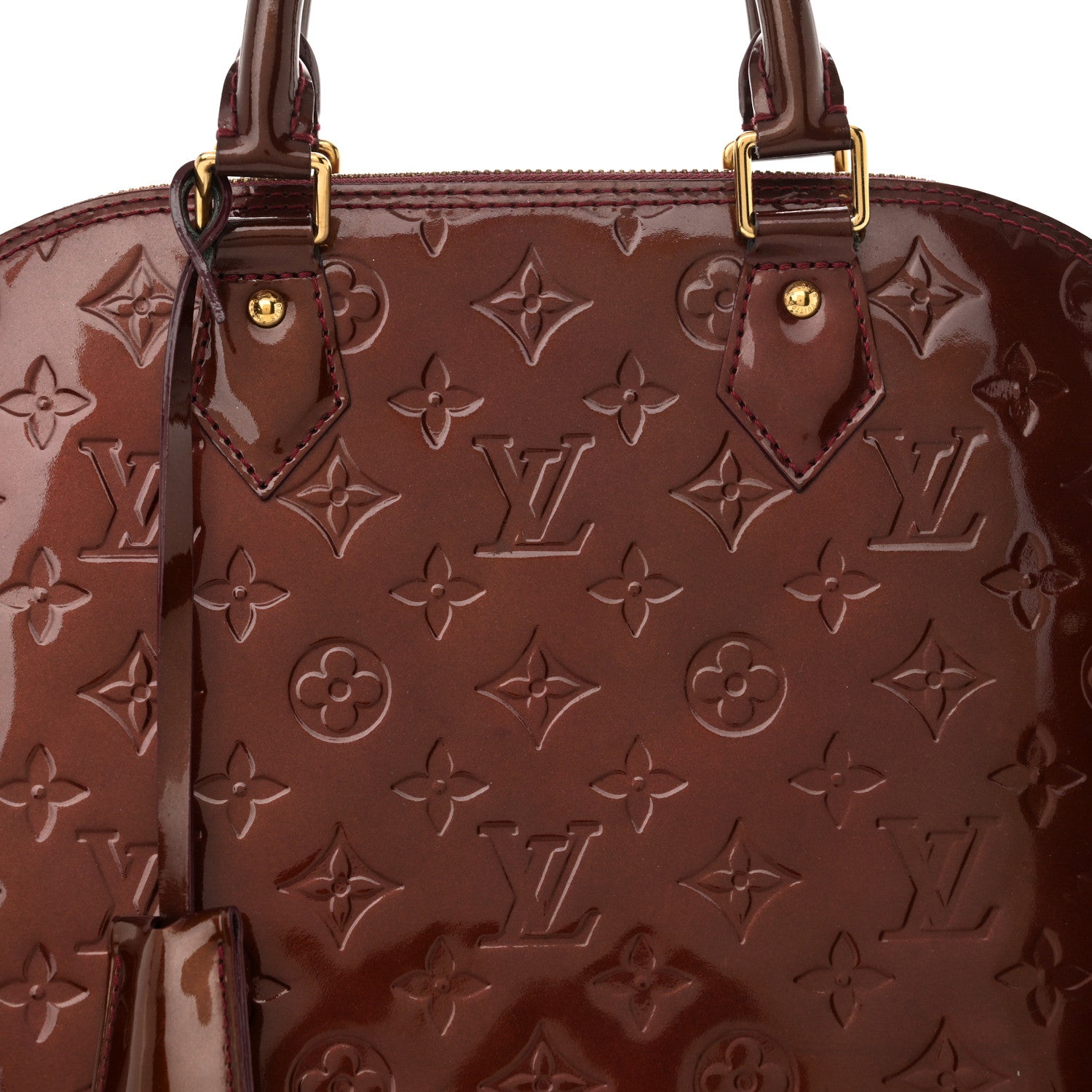 Louis Vuitton Vernis Alma PM Rouge Fauviste 8 of 11