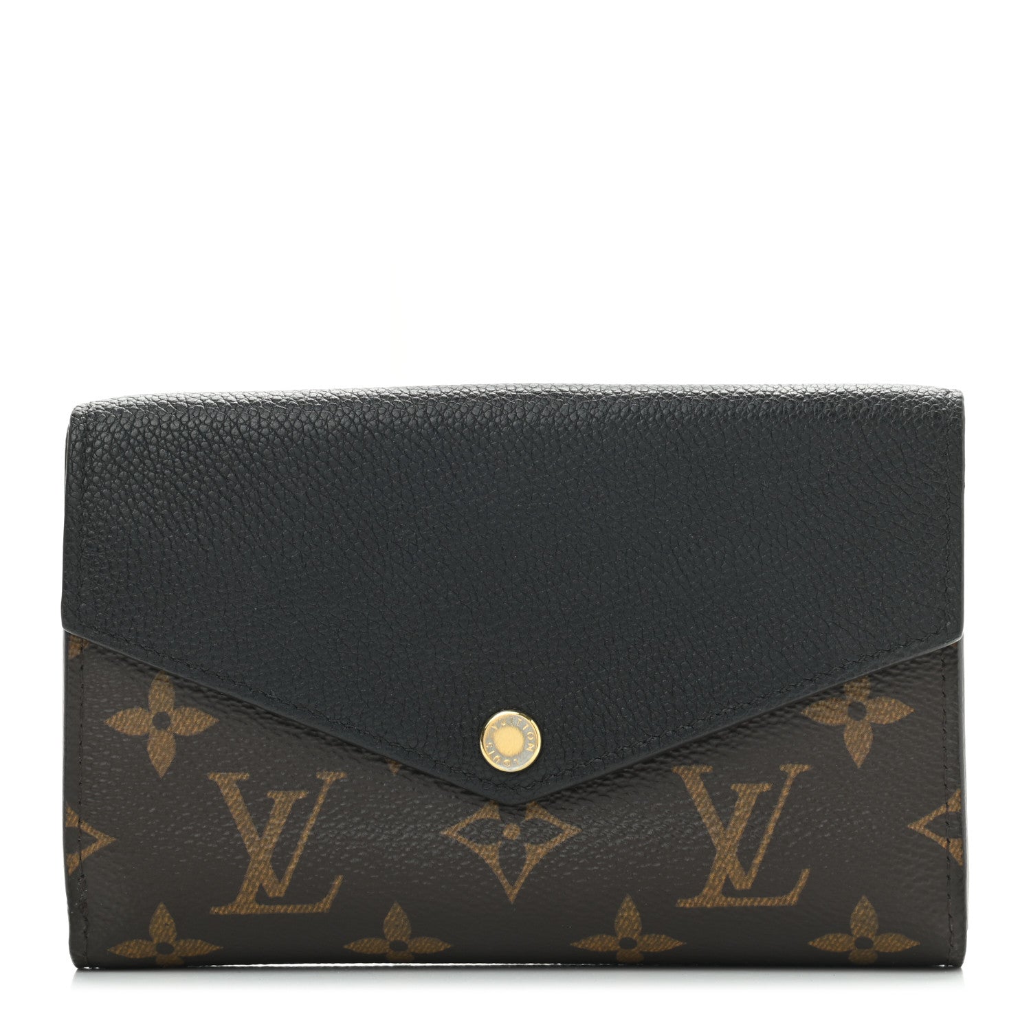 Louis Vuitton Monogram Pallas Compact Wallet Black 1 of 8