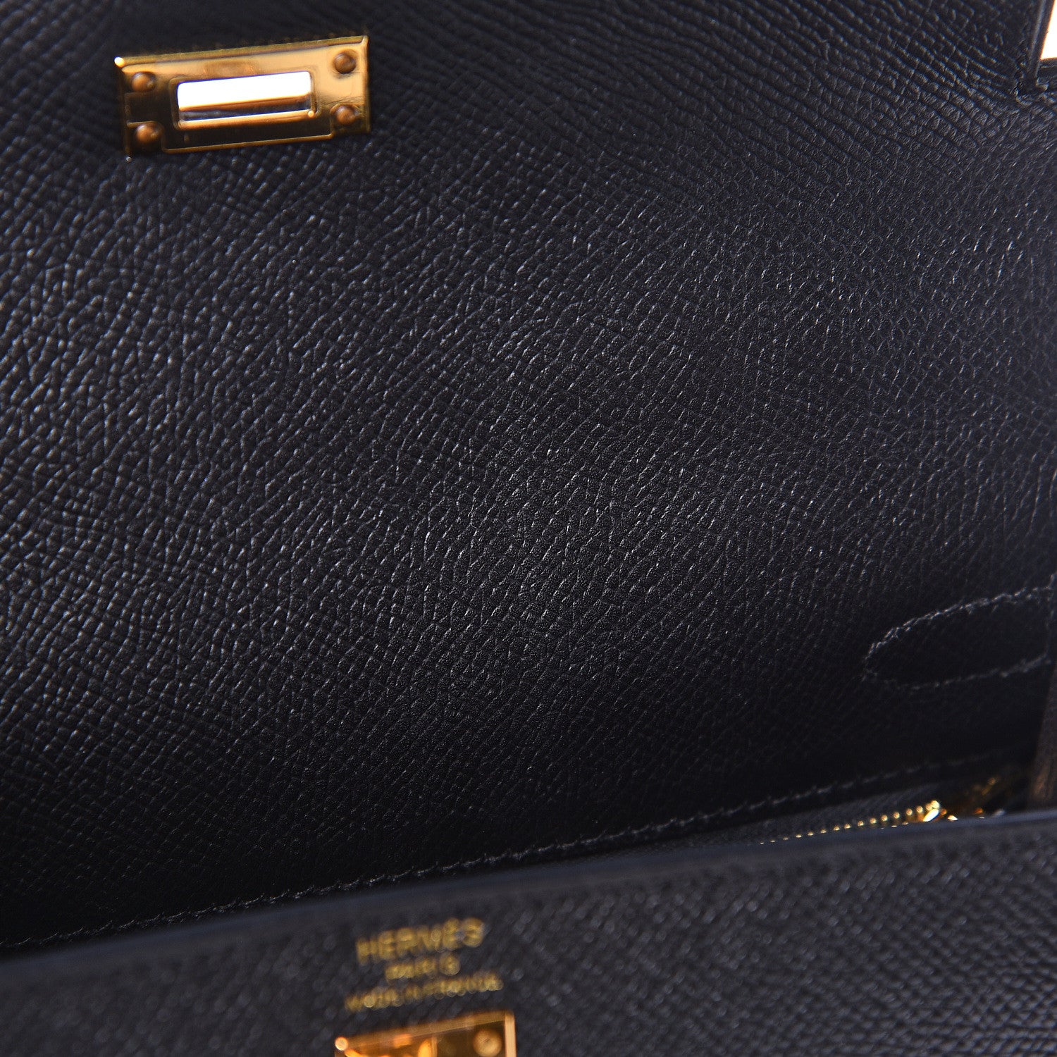 Hermes Epsom Kelly Sellier 25 Black 36 of 52