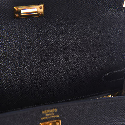 Hermes Epsom Kelly Sellier 25 Black 36 of 52