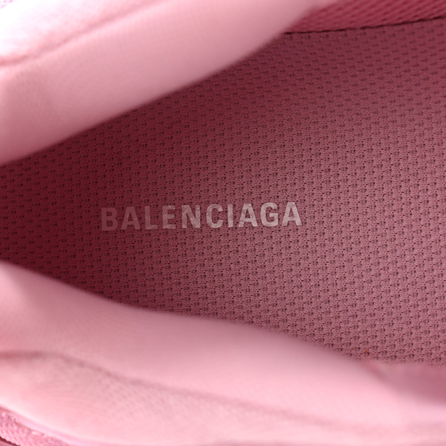 Fabric Mesh Distressed Womens Triple S Sneakers 36 Pink
