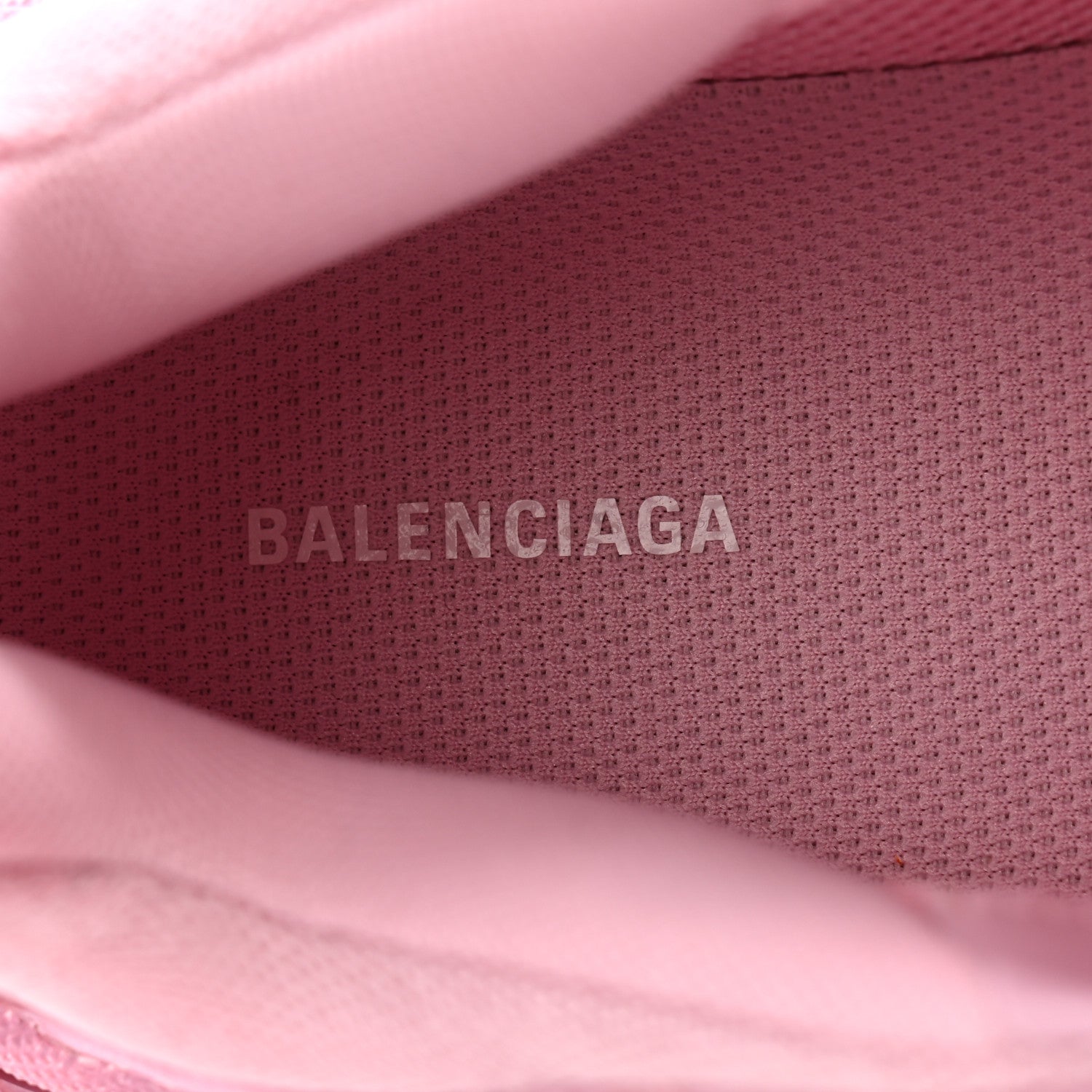 Balenciaga Fabric Mesh Distressed Womens Triple S Sneakers 36 Pink 6 of 8