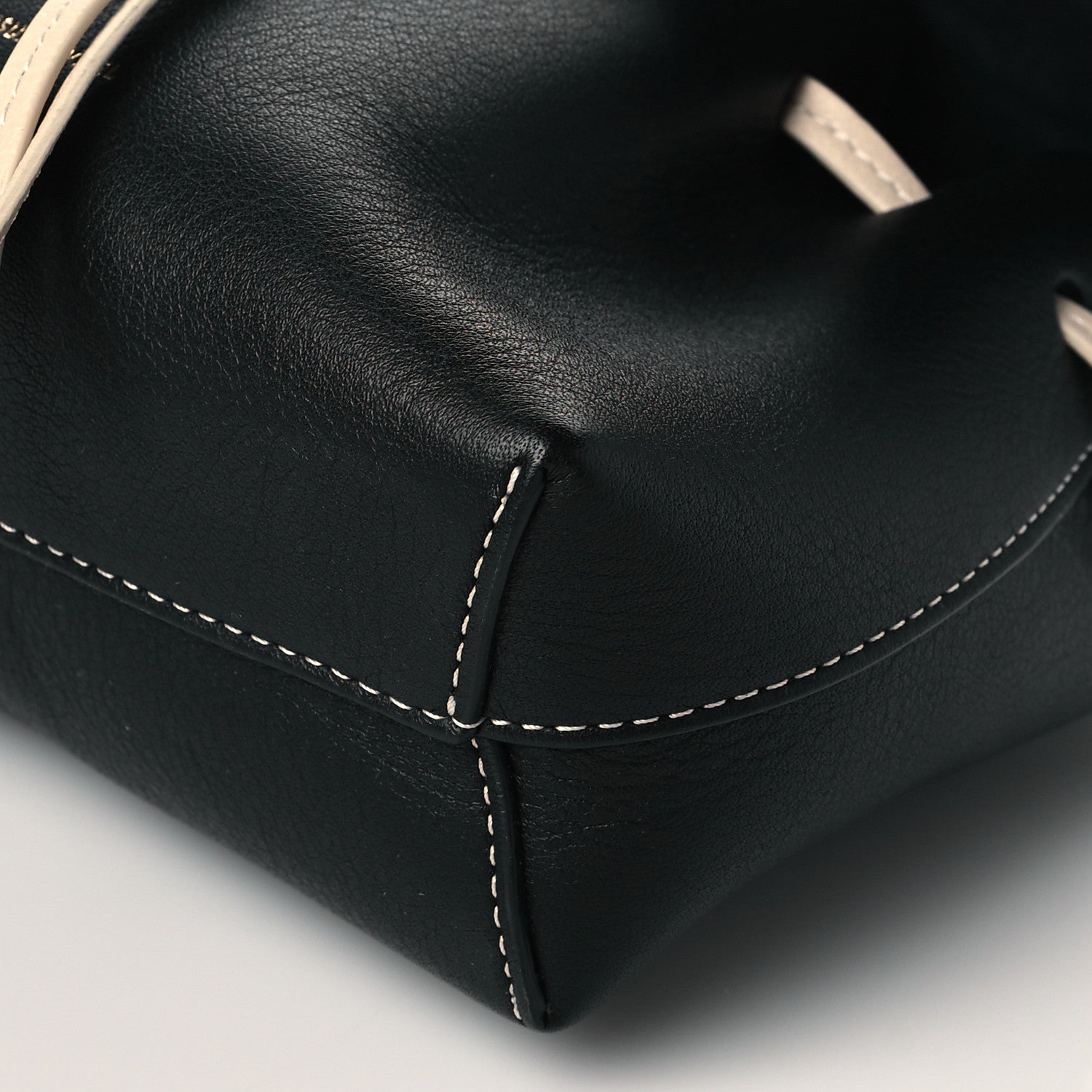 Mansur Gavriel Calfskin Mini Mini Lady Bag Black White 9 of 9