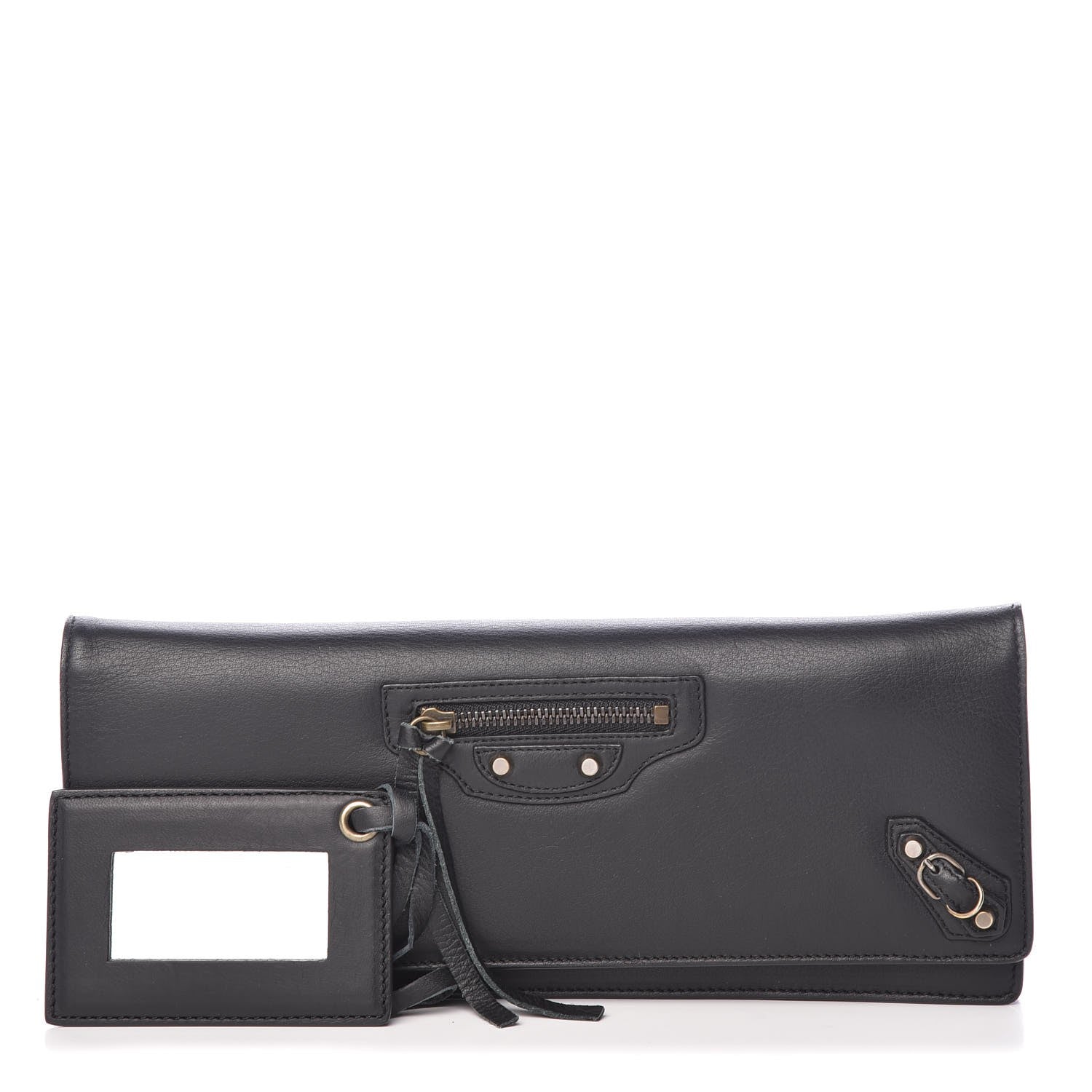 Balenciaga Calfskin Classic Hardware City Long Clutch Black 1 of 9