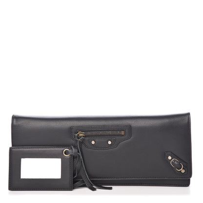Balenciaga Calfskin Classic Hardware City Long Clutch Black 1 of 9