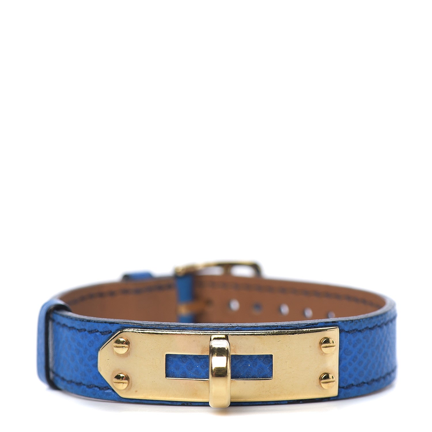Hermes Stainless Steel Courchevel 20mm Kelly Cadena Quartz Watch Bleu France 1 of 3