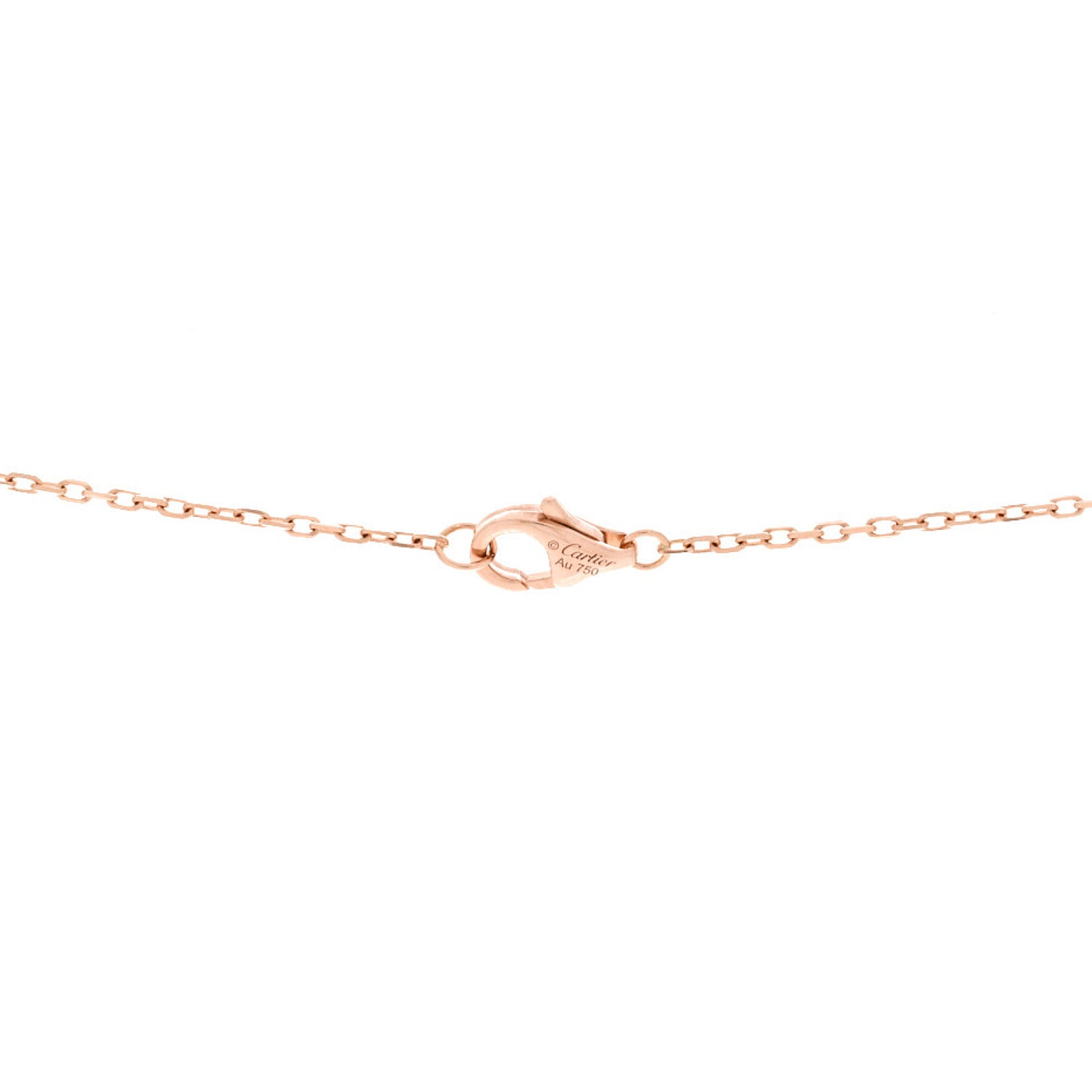 Cartier 18K Pink White Yellow Gold Diamond Small Trinity Half Paved Pendant Necklace 5 of 6
