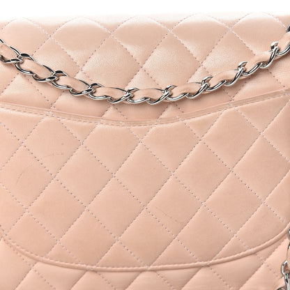 Chanel Lambskin Quilted Medium Double Flap Light Pink 23 of 25