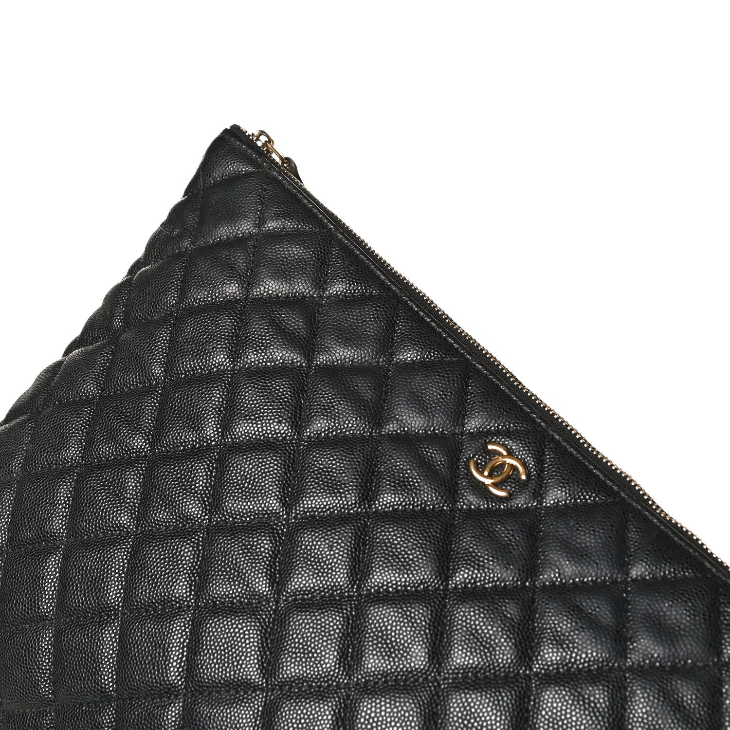 Chanel Caviar Quilted Large Cosmetic Case Black 14 of 14