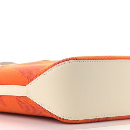 Hermes Swift H Canvas Cabas H En Biais 27 Feu Framboise Nata 9 of 11