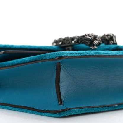 Gucci Velvet Super Mini Dionysus Shoulder Bag Pavone Cyan 11 of 14