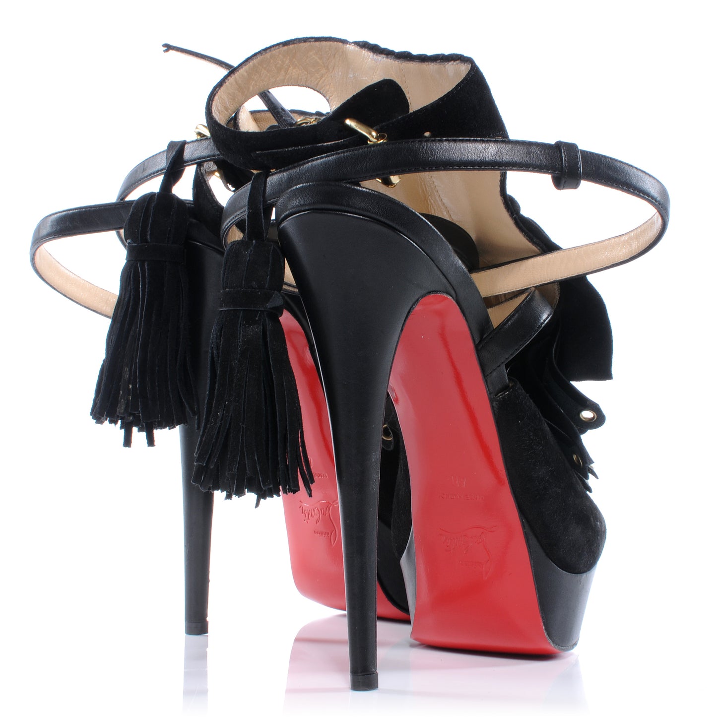 Suede Grommet Misfit 150 Heels 40