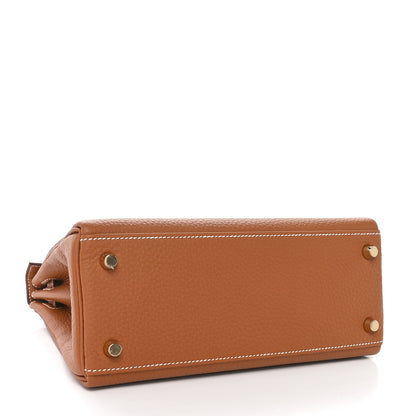 Hermes Togo Kelly Retourne 25 Gold 4 of 11
