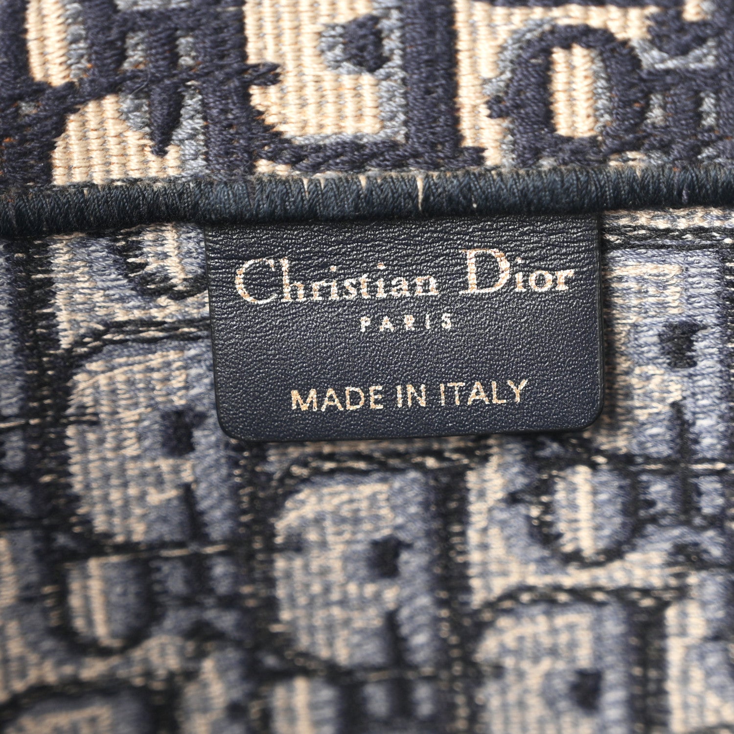 Christian Dior Oblique Large Book Tote Blue Multicolor 6 of 10