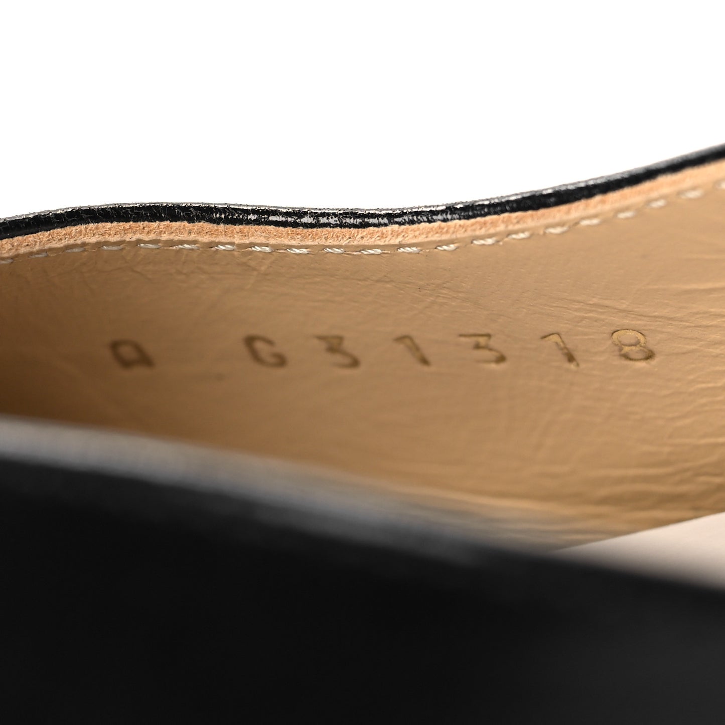 Goatskin Grosgrain Cap Toe CC Slingback Sandals 36 Black