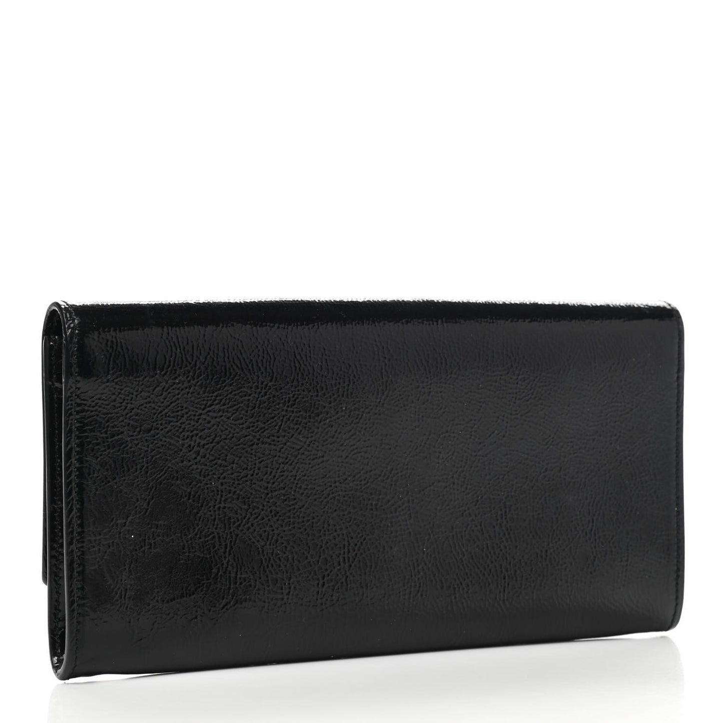 Textured Patent Monogram Small Belle De Jour Clutch Black