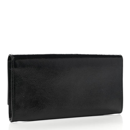 Saint Laurent Textured Patent Monogram Small Belle De Jour Clutch Black 3 of 7