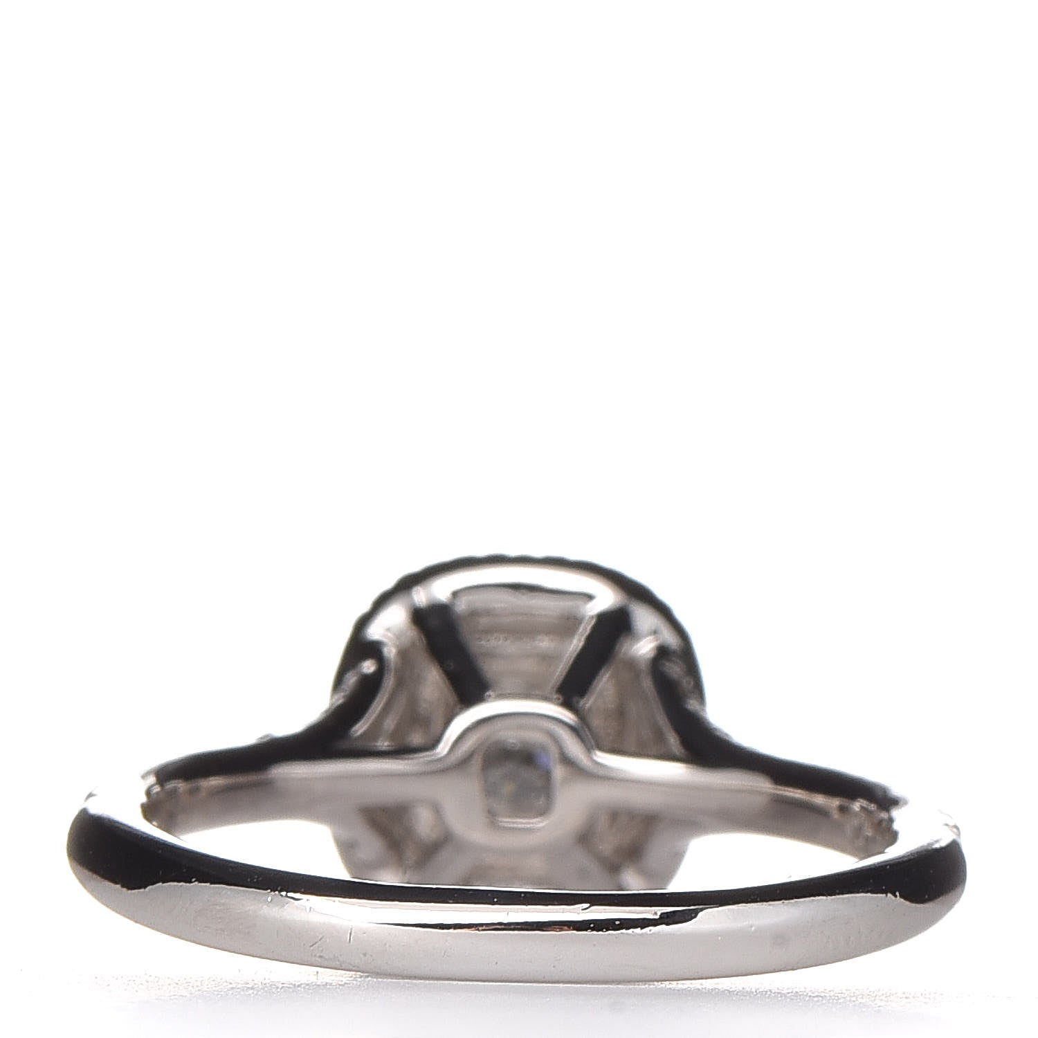 Tiffany Platinum Diamond .20ct Soleste Cushion Cut Double Halo Engagement Ring 49 4.75 4 of 7
