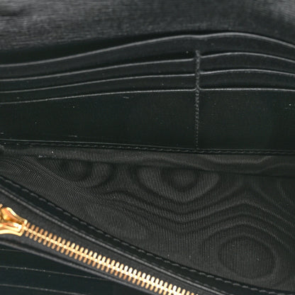 Gucci Azalea Calfskin GG Monogram Bi-Color Debossed Jackie 1961 Chain Wallet Mystic White Black 7 of 11