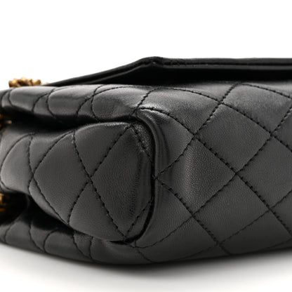 Saint Laurent Lambskin Quilted Monogram Mini Nolita Black 10 of 10
