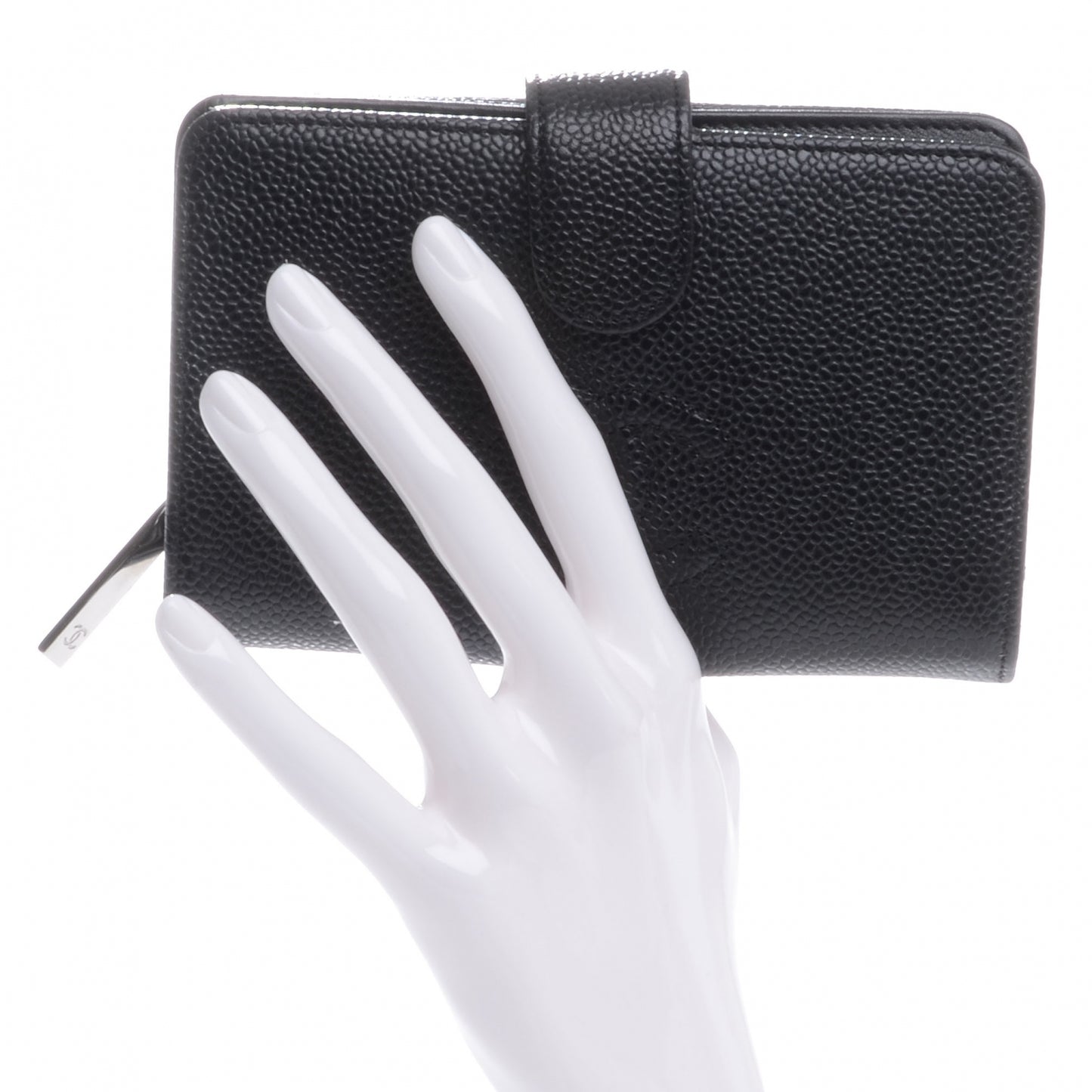 Caviar CC French Wallet Black