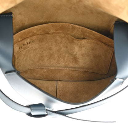 Loewe Calfskin Jacquard Small Gate Dual Bag Onyx Blue 5 of 10