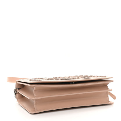 Alaia Calfskin Laser Cut Studded Medium Franca Crossbody Sable 4 of 13