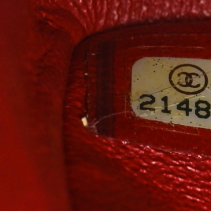 Chanel Lambskin Quilted Medium Double Flap Red 7 of 9