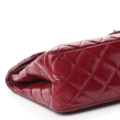 Chanel Distressed Patent Quilted 2.55 Reissue 227 Flap Red 6 of 14