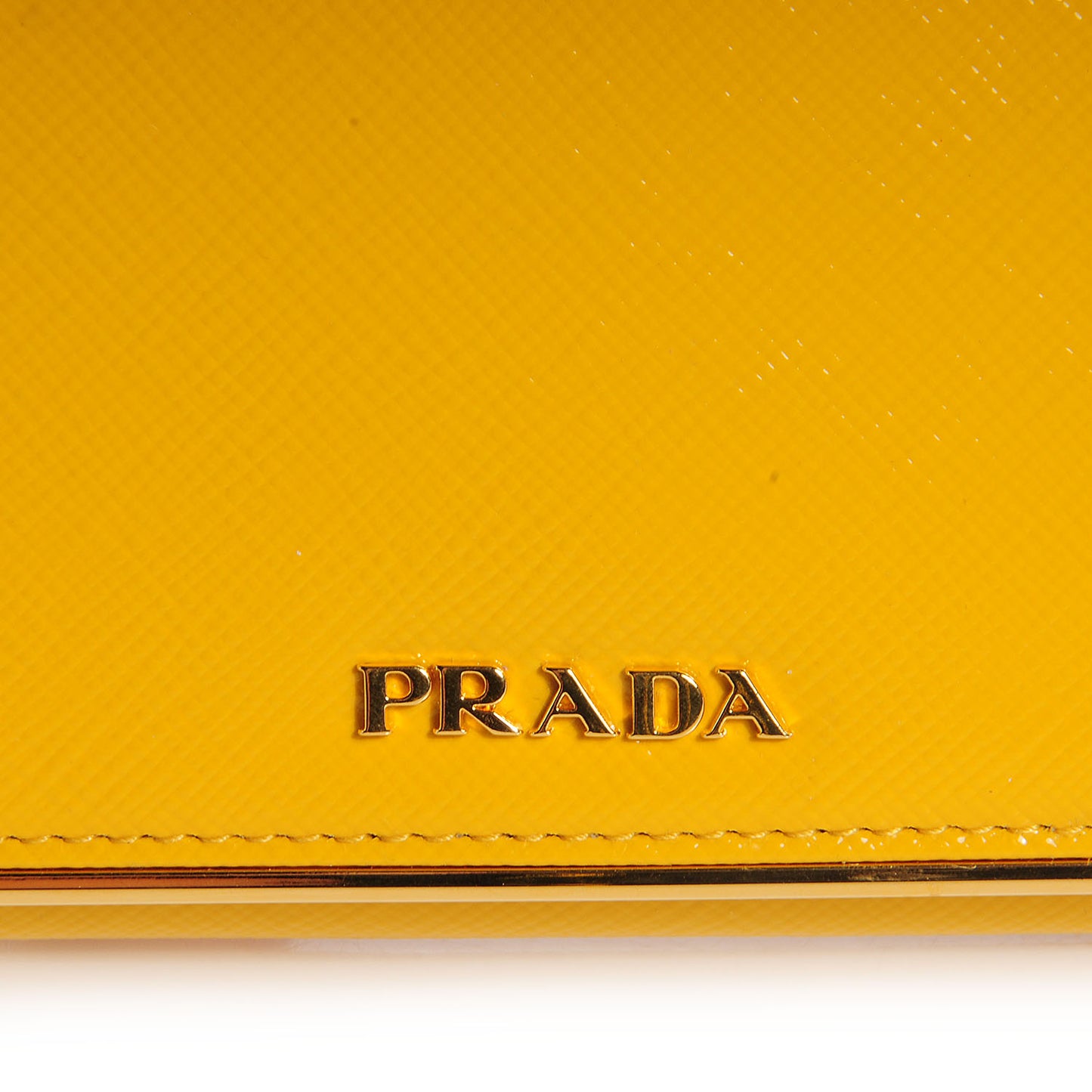 Saffiano Vernice Continental Flap Wallet Soleil