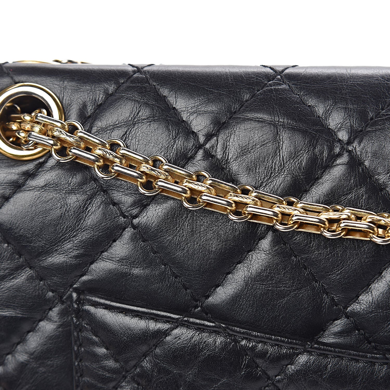 Chanel Aged Calfskin Quilted 2.55 Reissue 226 Flap Black 8 of 16