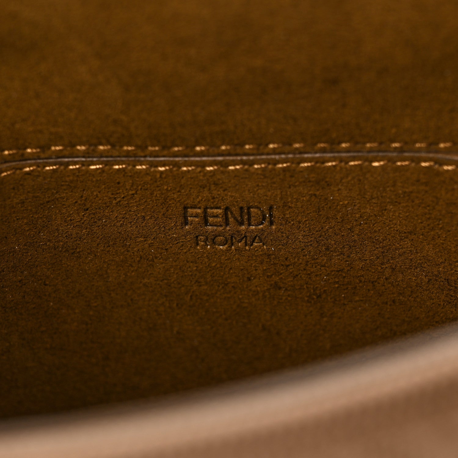 Fendi Technical Fabric FF Midi Chain Baguette Sand 5 of 7
