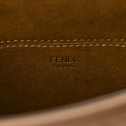 Fendi Technical Fabric FF Midi Chain Baguette Sand 5 of 7
